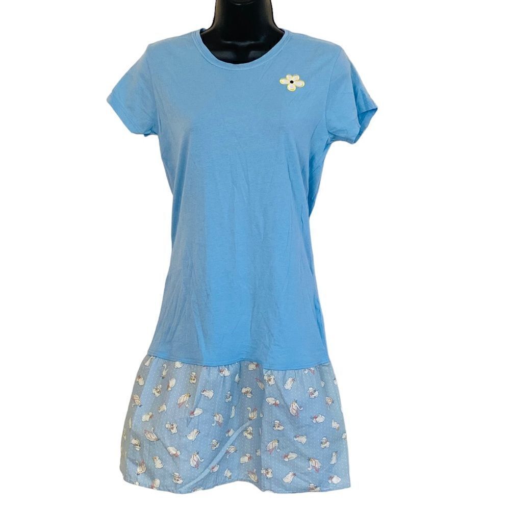 Tokidoki T Shirt Animals Polka Dot Flower Print  Mini Dress Sz M NWOT